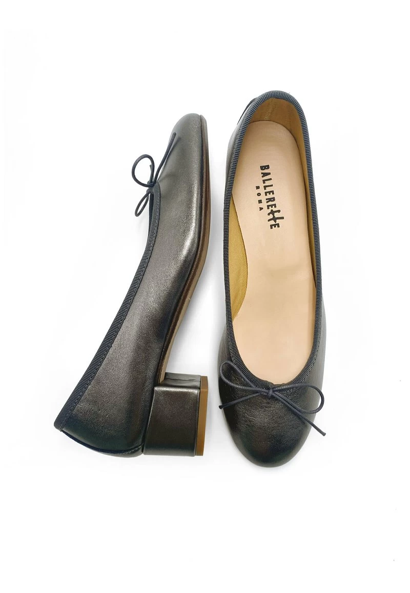 AVENTINO METALLIC - Klassischer Ballerina - Iron Grey 5 AVENTINO METALLIC - Klassischer Ballerina - Iron Grey – Bild 3