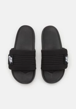 Nike Sportswear OFFCOURT ADJUST SLIDE - Pantolette Flach - Black/white -Modeschuhe d435aa603a414becb749967e447ef51b