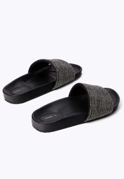 Oysho JEWEL - Badesandale - Black -Modeschuhe d529313a869f41b2a8c476d01266c466