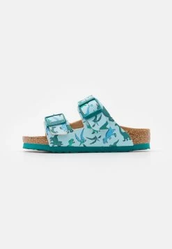Birkenstock ARIZONA KIDS BIG DINO UNISEX - Pantolette Flach - Light Blue