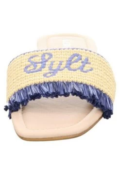 Pantolette Flach - Blu -Modeschuhe d888a23312934e6cbb3688d5249437cb