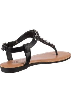 METALLIC FASHION - Zehentrenner - Schwarz -Modeschuhe da4966416c0744d68e4705ffde6507aa