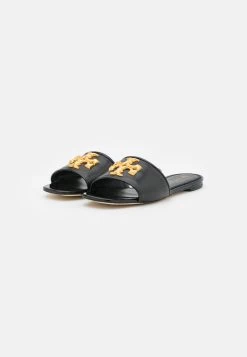 Tory Burch ELEANOR SLIDE - Pantolette Flach - Perfect Black -Modeschuhe dbf1a0a727004e49bc0bd9e8f6bffe1c