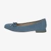 Caprice Klassischer Ballerina - Blue Suede -Modeschuhe dc8e330b7ae04b6cb07c8b47cf840a66