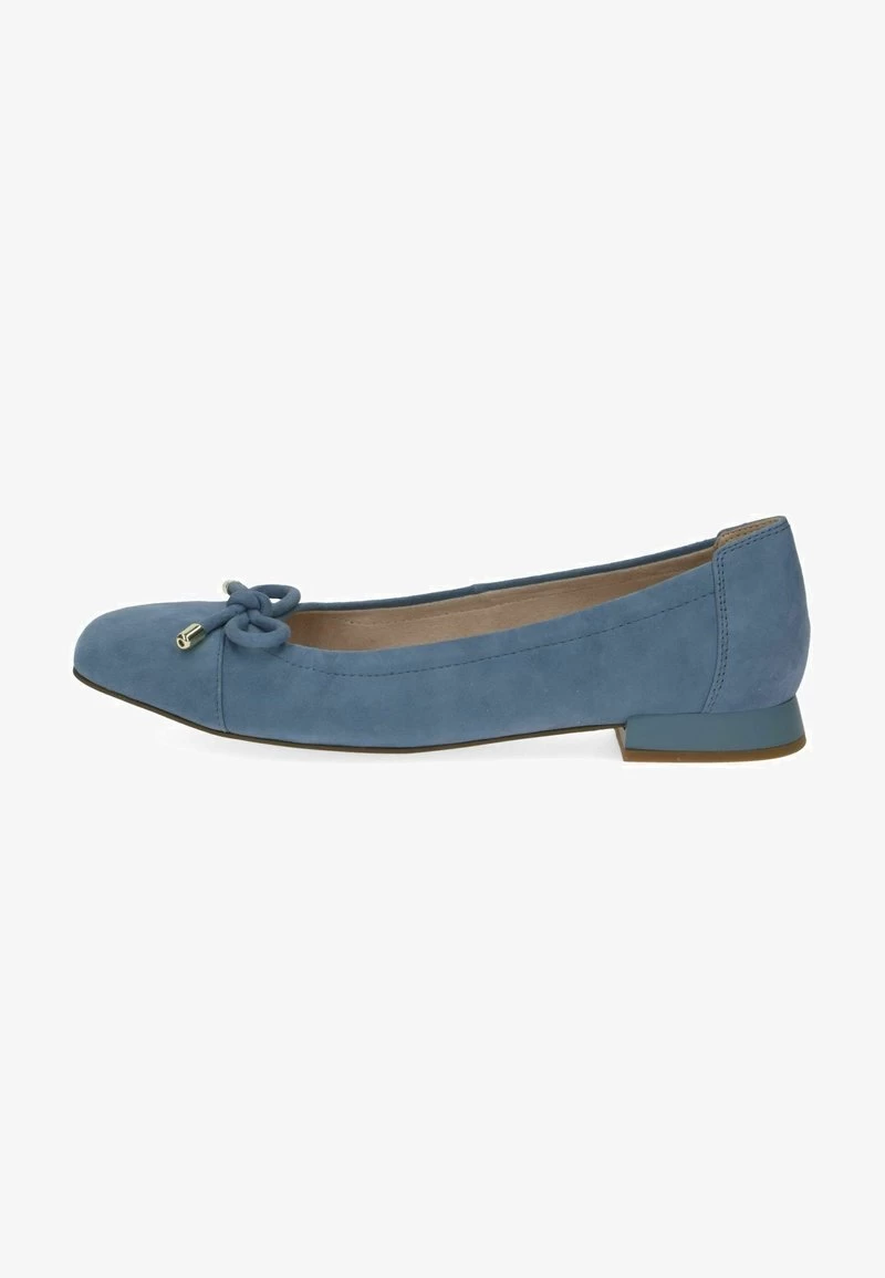 Caprice Klassischer Ballerina - Blue Suede 3 Caprice Klassischer Ballerina - Blue Suede