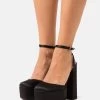 NA-KD Plateausandalette - Black -Modeschuhe dcac12877d0340099ea7bd4da27968e5