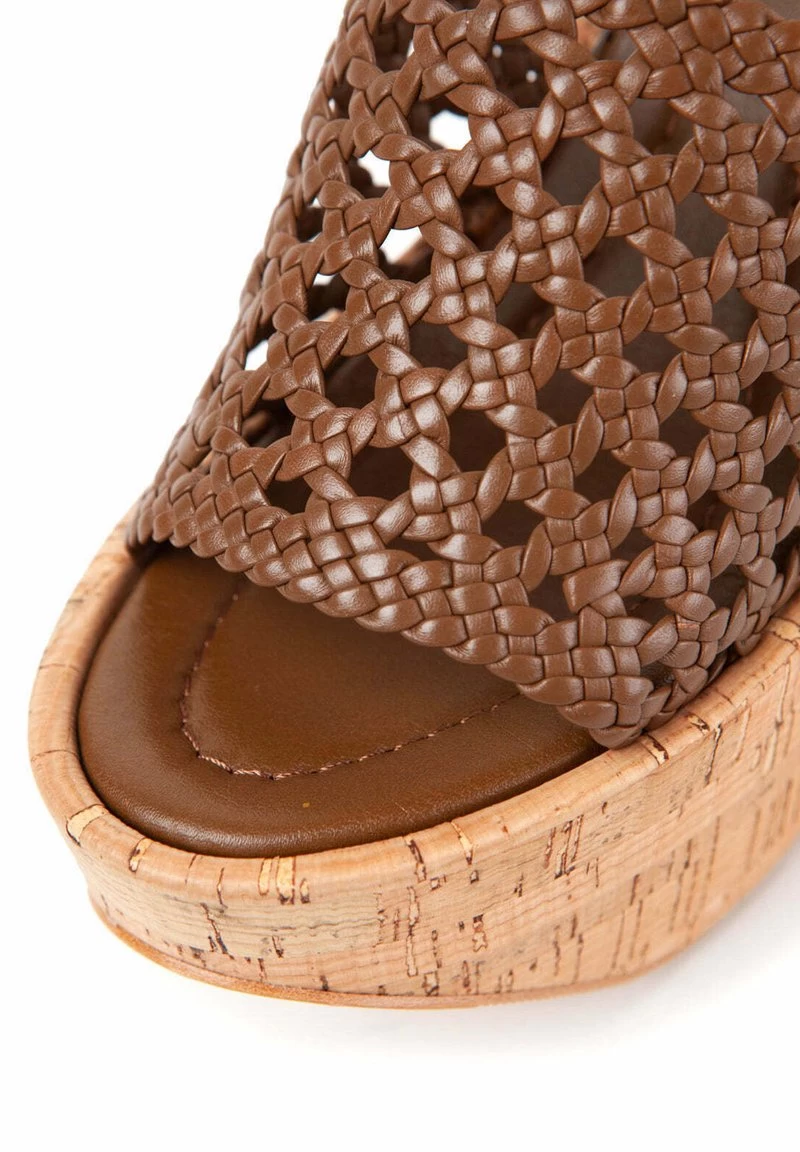 YARA - Plateausandalette - Cuoio 6 YARA - Plateausandalette - Cuoio – Bild 4