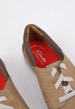 Clarks GORWIN MOC - Sportlicher Schnürer - Beige -Modeschuhe ddbdfae513a74dc499222b97deef3443