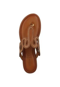 S.Oliver Pantolette Flach - Cognac -Modeschuhe e27e7654b2e944caa2d3d6a52b7919cf