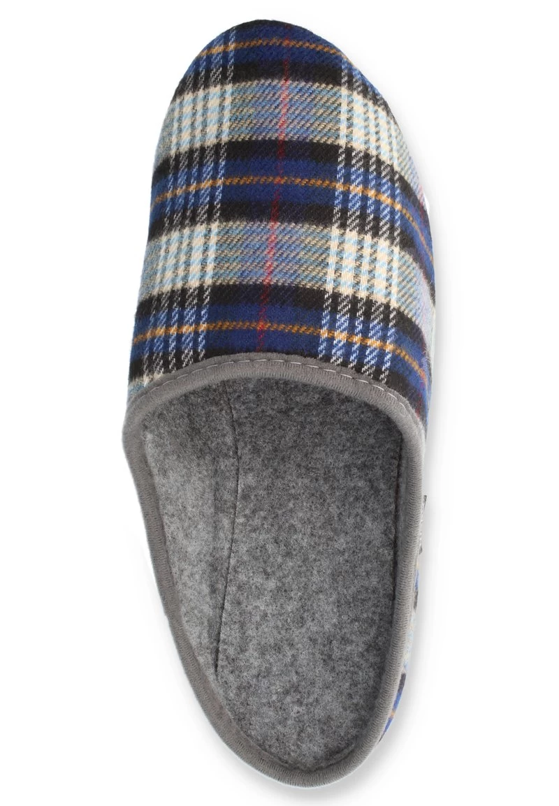 KLASSIKER - Hausschuh - Blau Kariert 5 KLASSIKER - Hausschuh - Blau Kariert – Bild 3