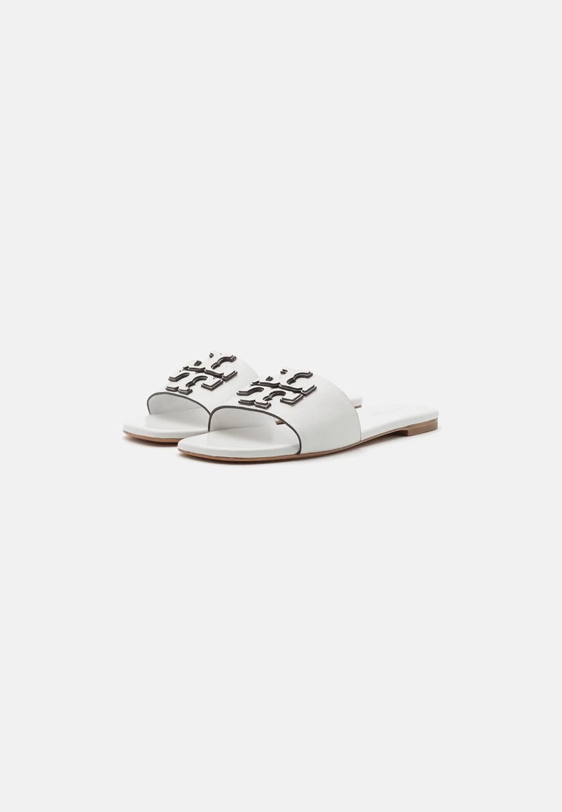 Tory Burch DOUBLE STACK LOGO SLIDE - Pantolette Flach - Gardenia 5 Tory Burch DOUBLE STACK LOGO SLIDE - Pantolette Flach - Gardenia – Bild 3