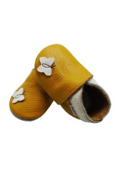 Krabbelschuh - Schmetterling Hellbraun -Modeschuhe f0fc7b014d6844e295682a7b0bf9fb6e