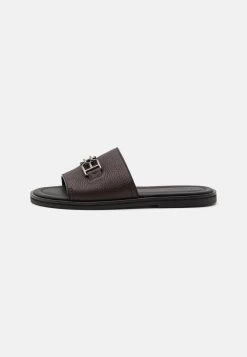 Bally JARETH - Pantolette Flach - Coffee