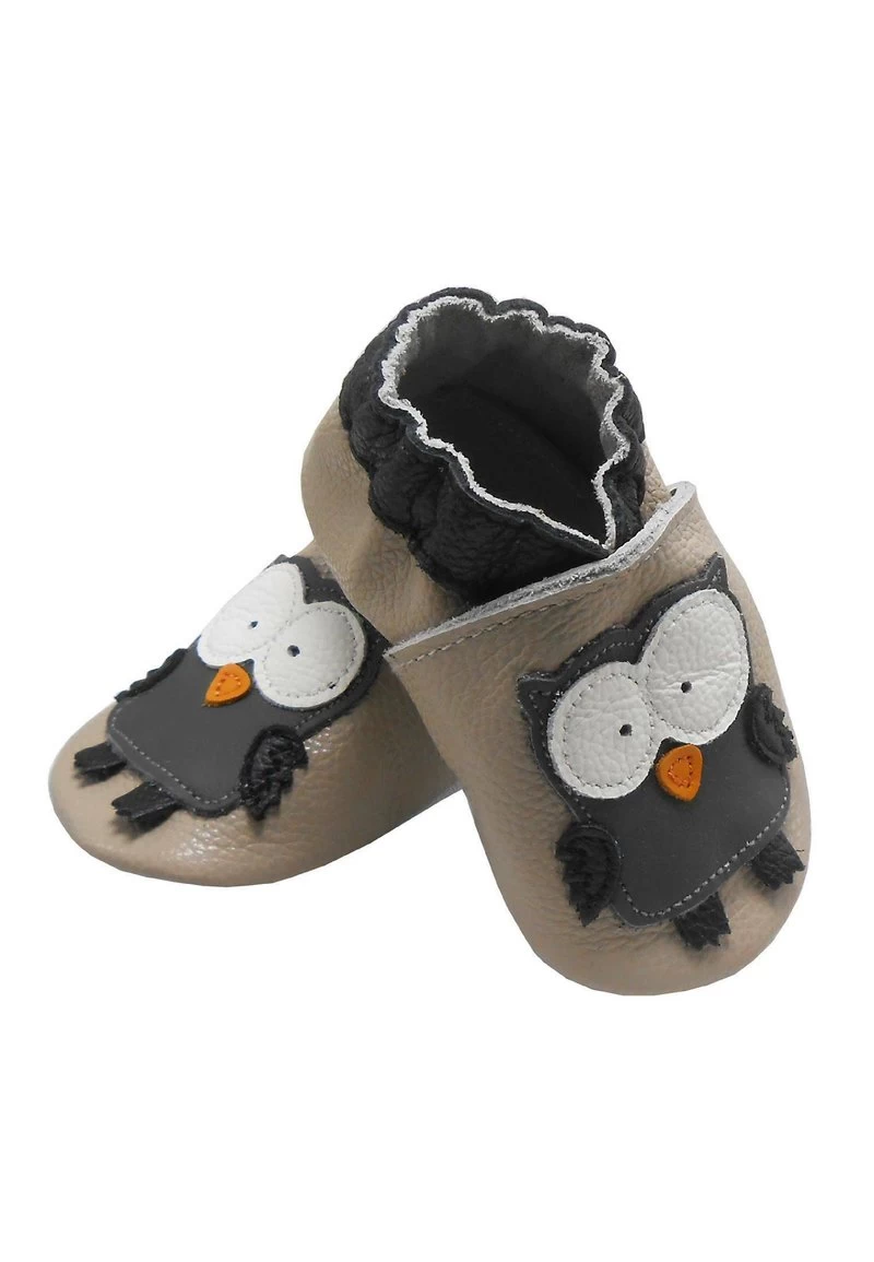 Eule Beige - Krabbelschuh - Eule Beige 7 Eule Beige - Krabbelschuh - Eule Beige – Bild 5