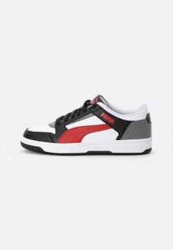 REBOUND UNISEX - Sneaker Low - Puma White/urban Red/puma White