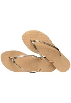 Havaianas CITY YOU GLITTER - Bade-Zehentrenner - Golden -Modeschuhe f988c83faac640509b2221acadeef974