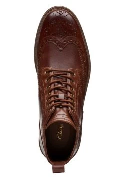 Clarks WESTCOMBELIMIT - Schnürstiefelette - Brown Leather -Modeschuhe fd453538c04045cd8ed2d2aefd00acf8