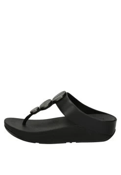 Fitflop HALO - Zehentrenner - Zwart -Modeschuhe fe52ef9471e6496e951291759d93cfb1